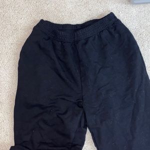 black sweatpants
